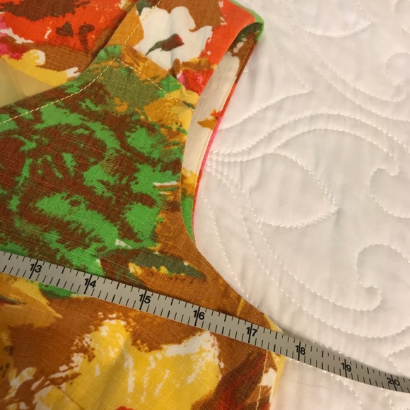 Talbots Sleeveless Dress. Vibrant, Colorful Floral Print, Women’s Size 8P - Picture 13 of 15